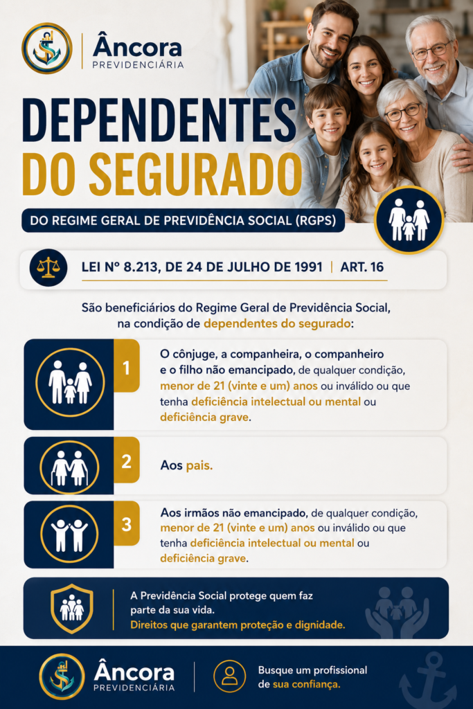 normais para os dependentes do segurado.